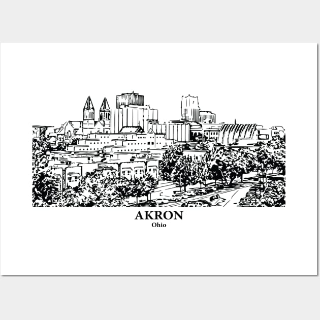 Akron - Ohio Wall Art by Lakeric